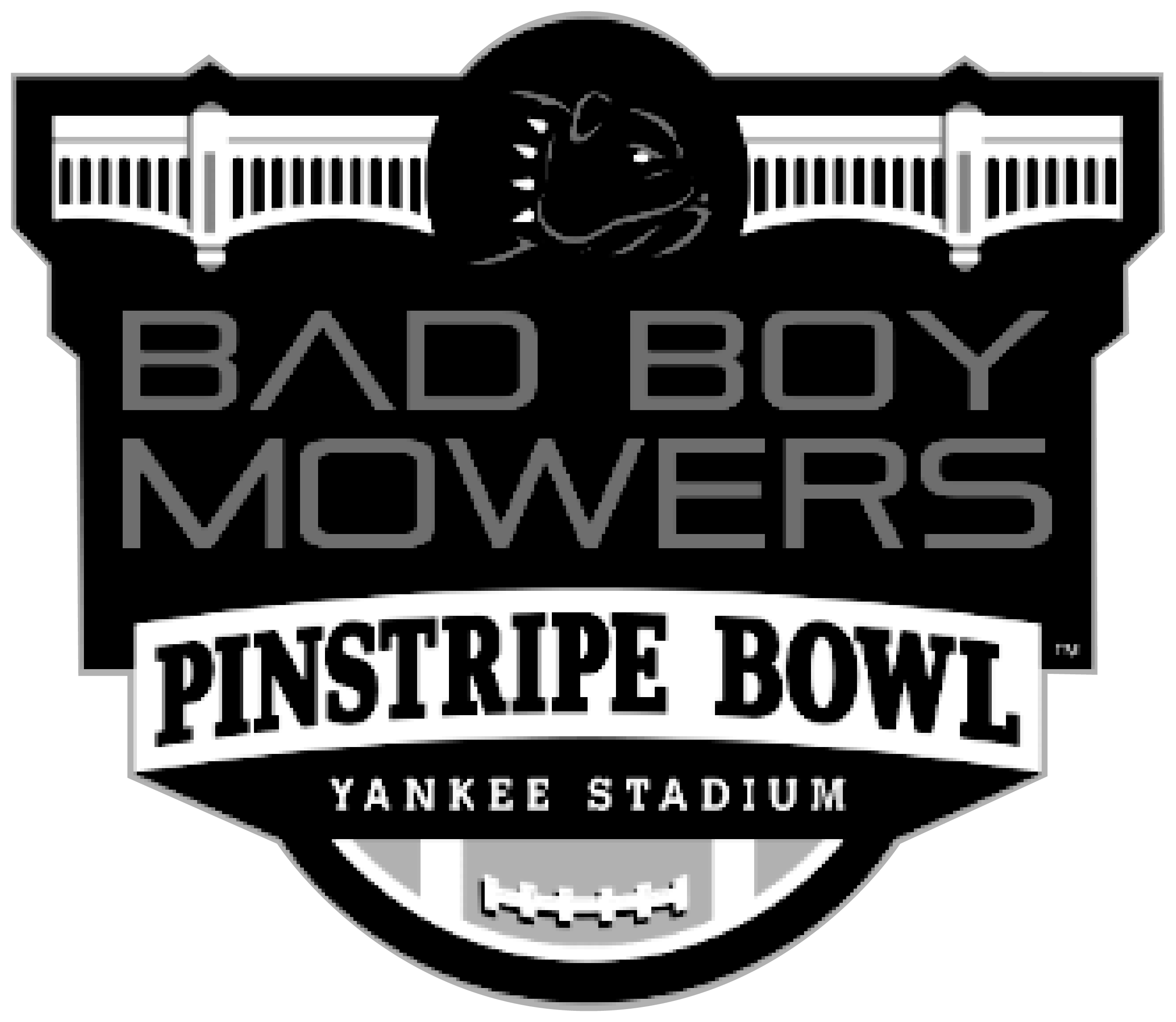 Pinstripe Bowl Logo Button